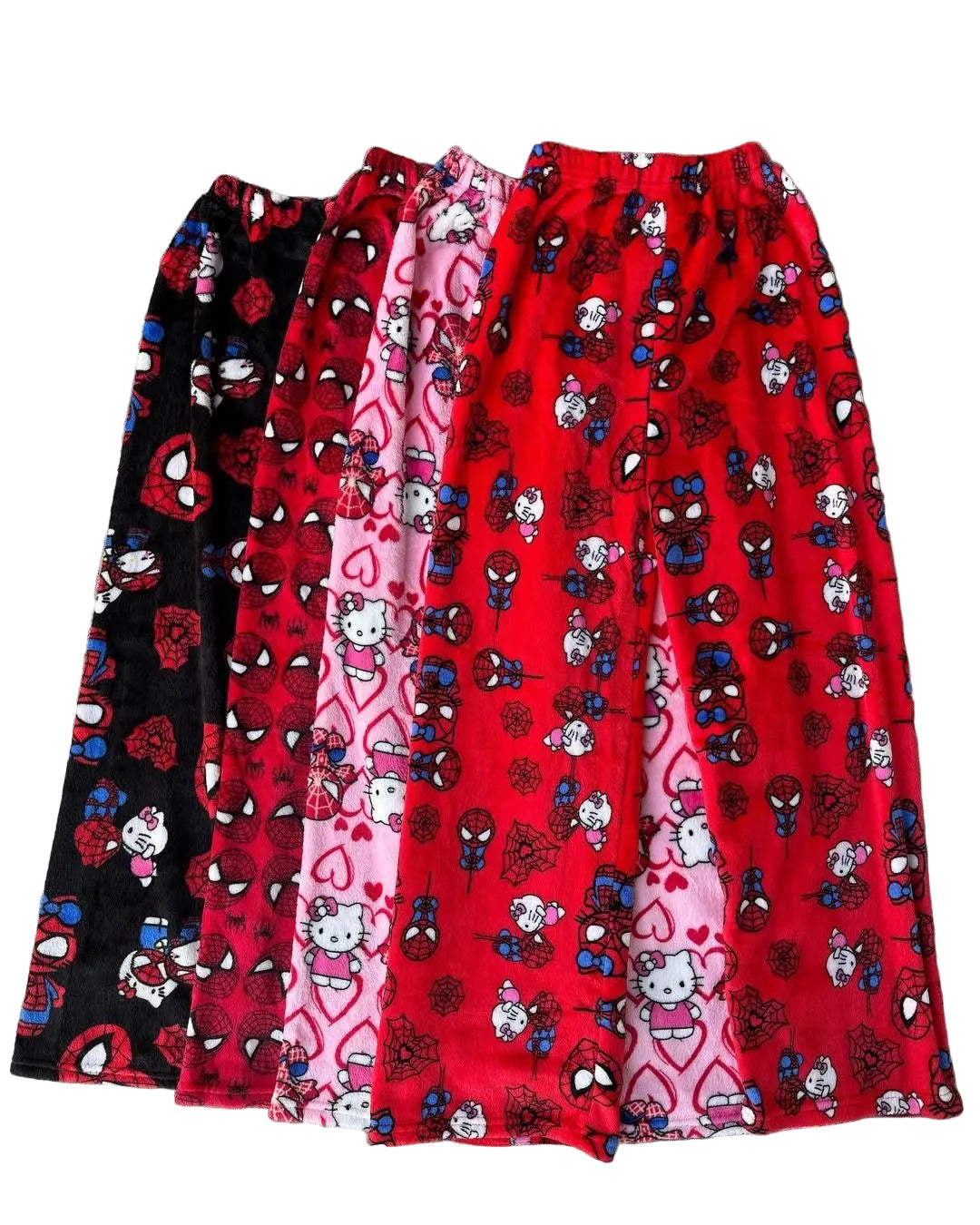 Super comfortable hello kitty X Spider-Man pyjama pants