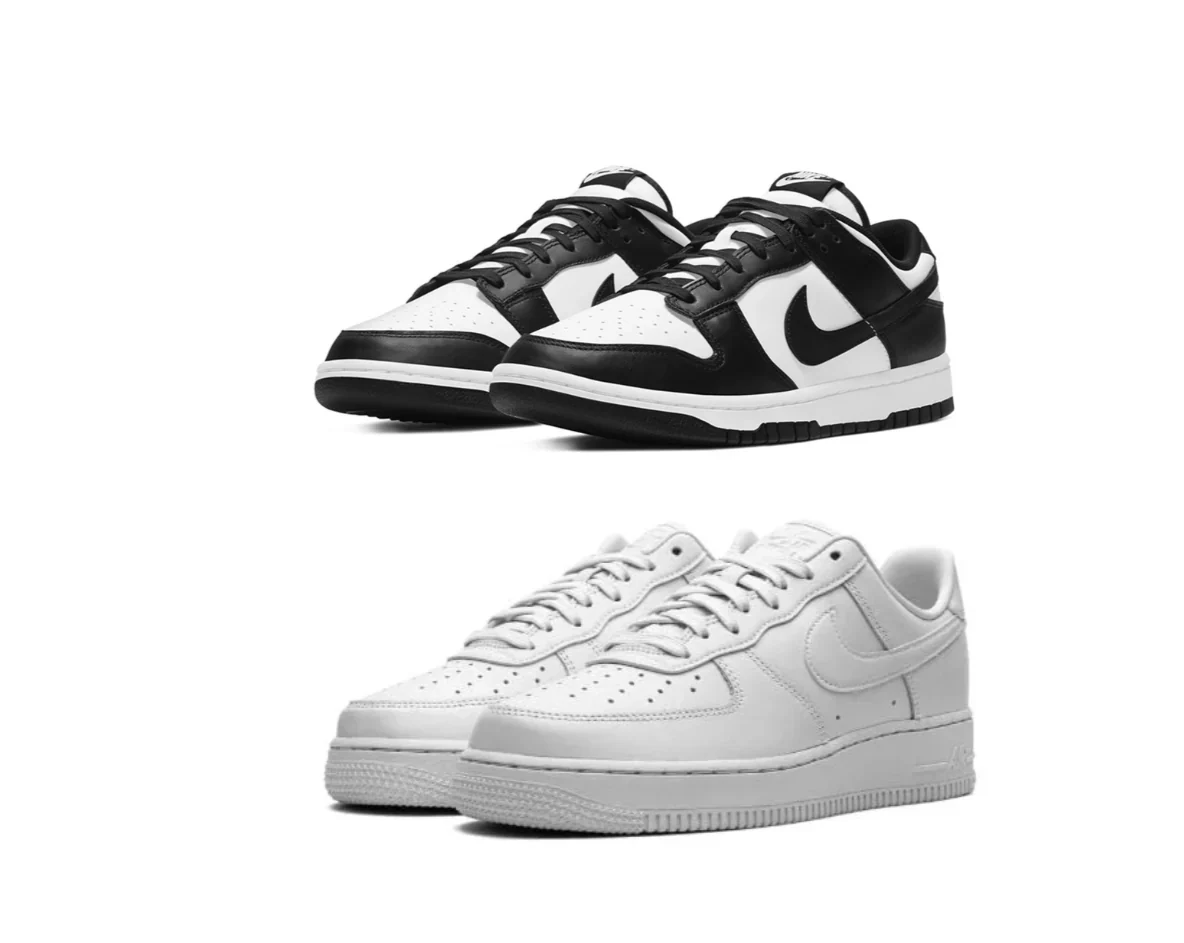 Nike Dunk low “Panda” x AirForce 1 Regular price