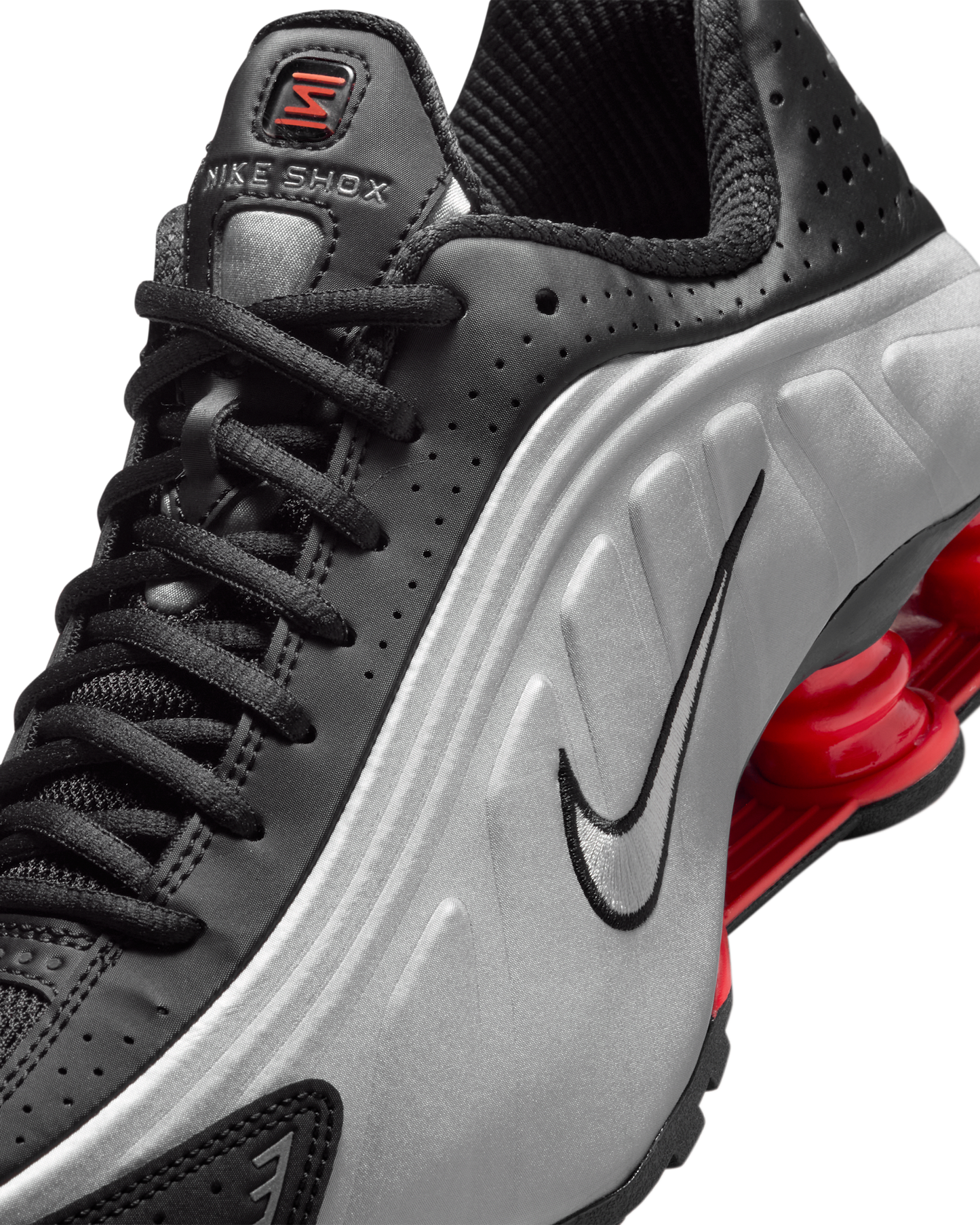 Nike shox R4 metallic silver TL￼