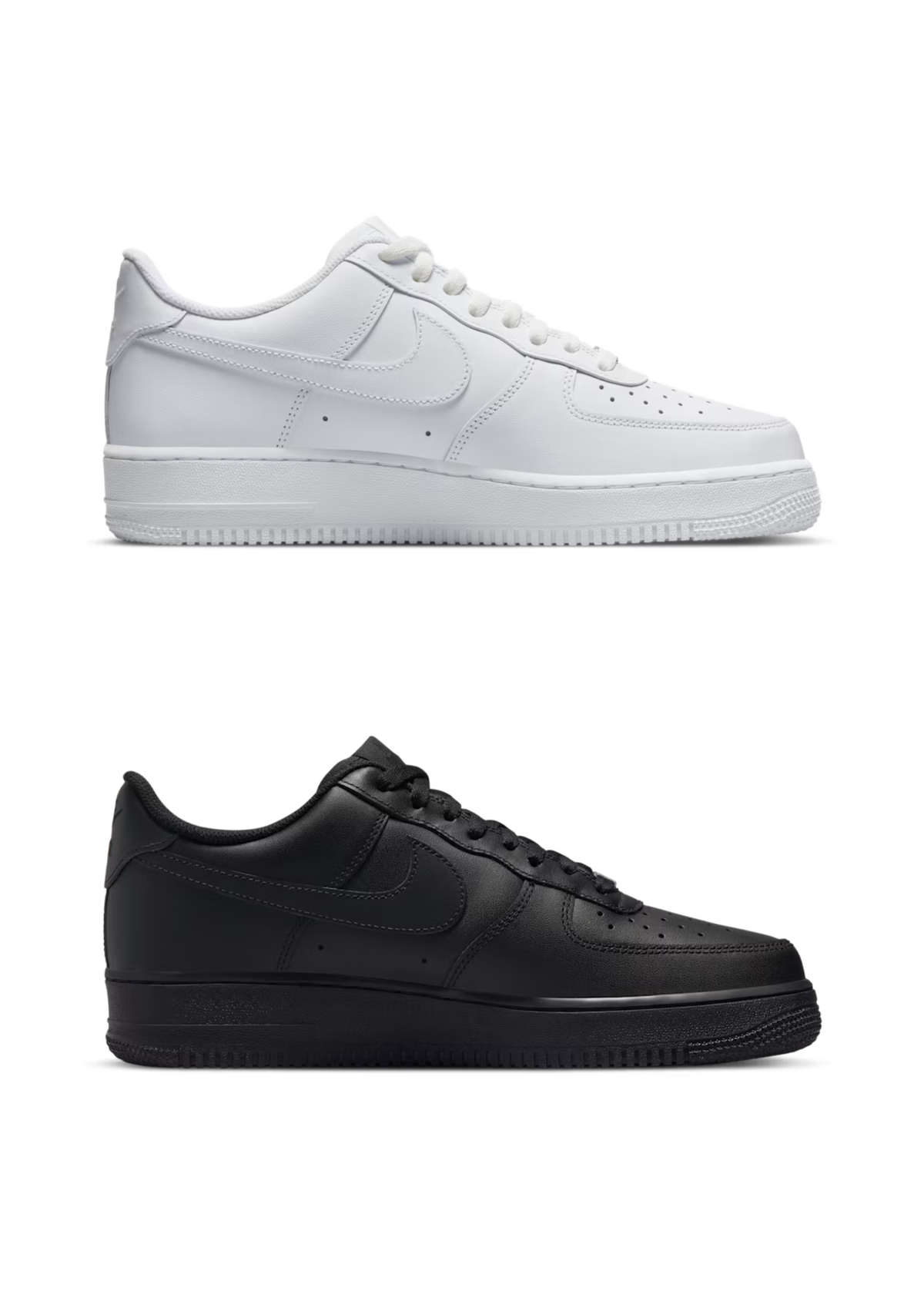 2x AirForce 1s (Black and White) Regular price