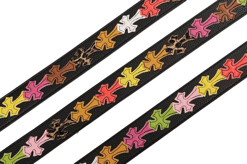 Chrome heart multicolour cross