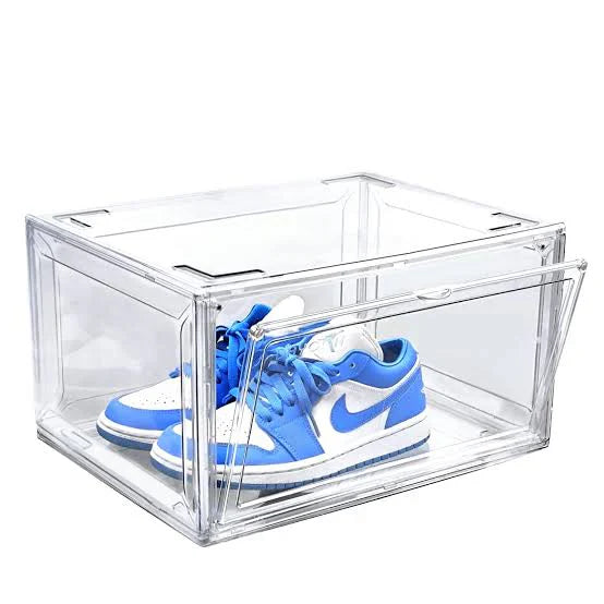 CLEAR STACKABLE SHOE STORAGE BOX (6 - UNIT)
