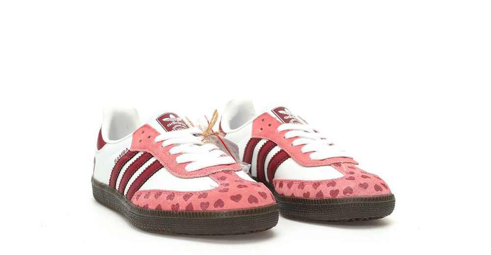 Adidas Samba OG White Pink Heart