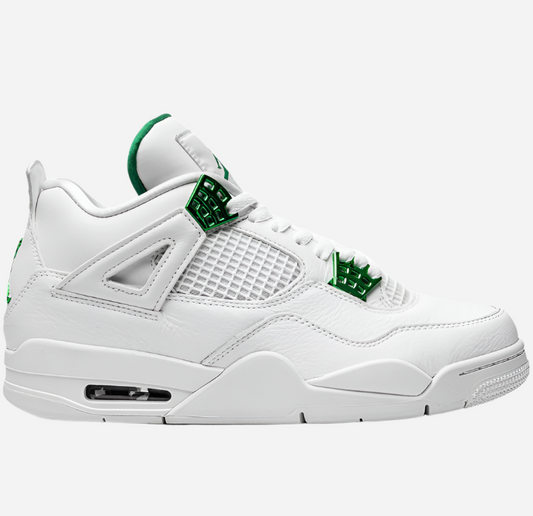 AIR JORDAN 4 RETRO WHITE METALLIC GREEN