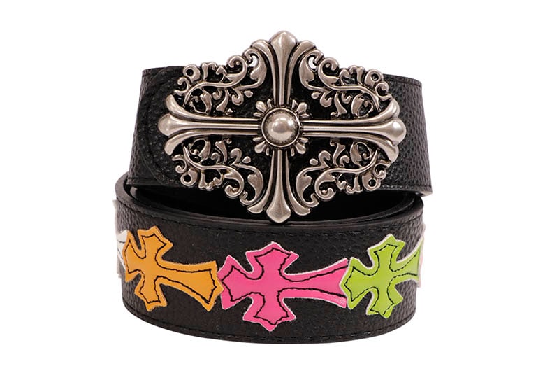 Chrome heart multicolour cross