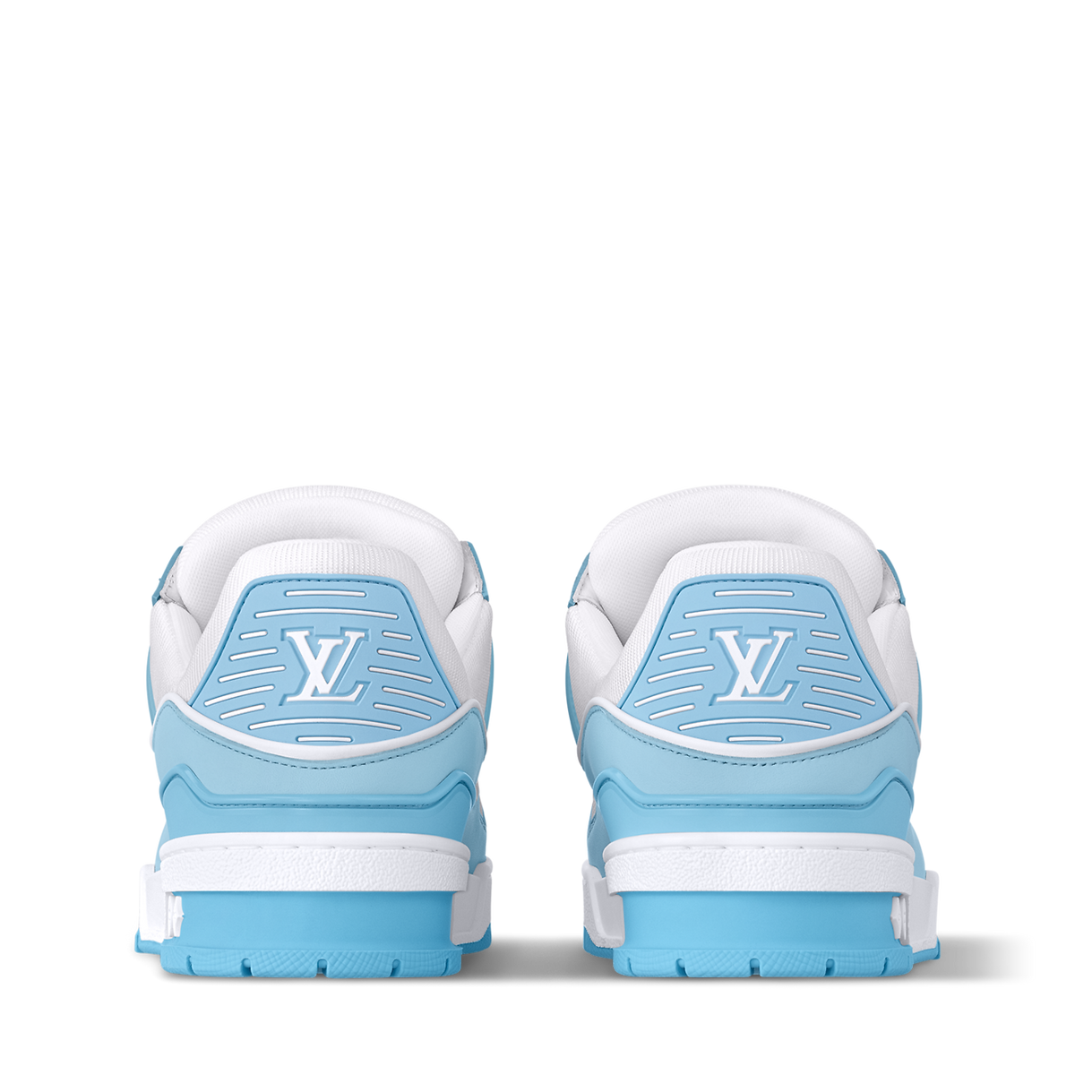 LOUIS VUITTON LV TRAINER WHITE BLUE FULLY BOXED